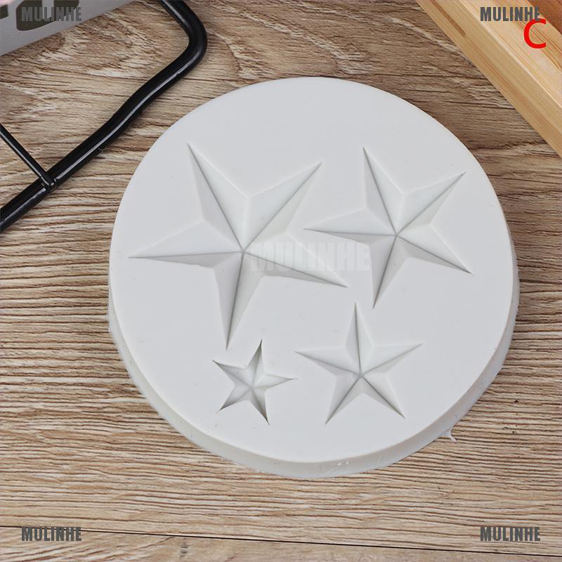 Khuôn Silicon Tạo Hình Ngôi Sao Trang Trí