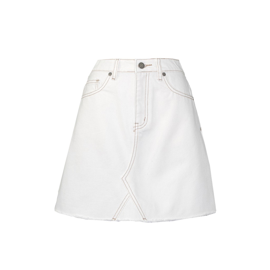 Váy jeans trắng JEANS SKIRT WHITE