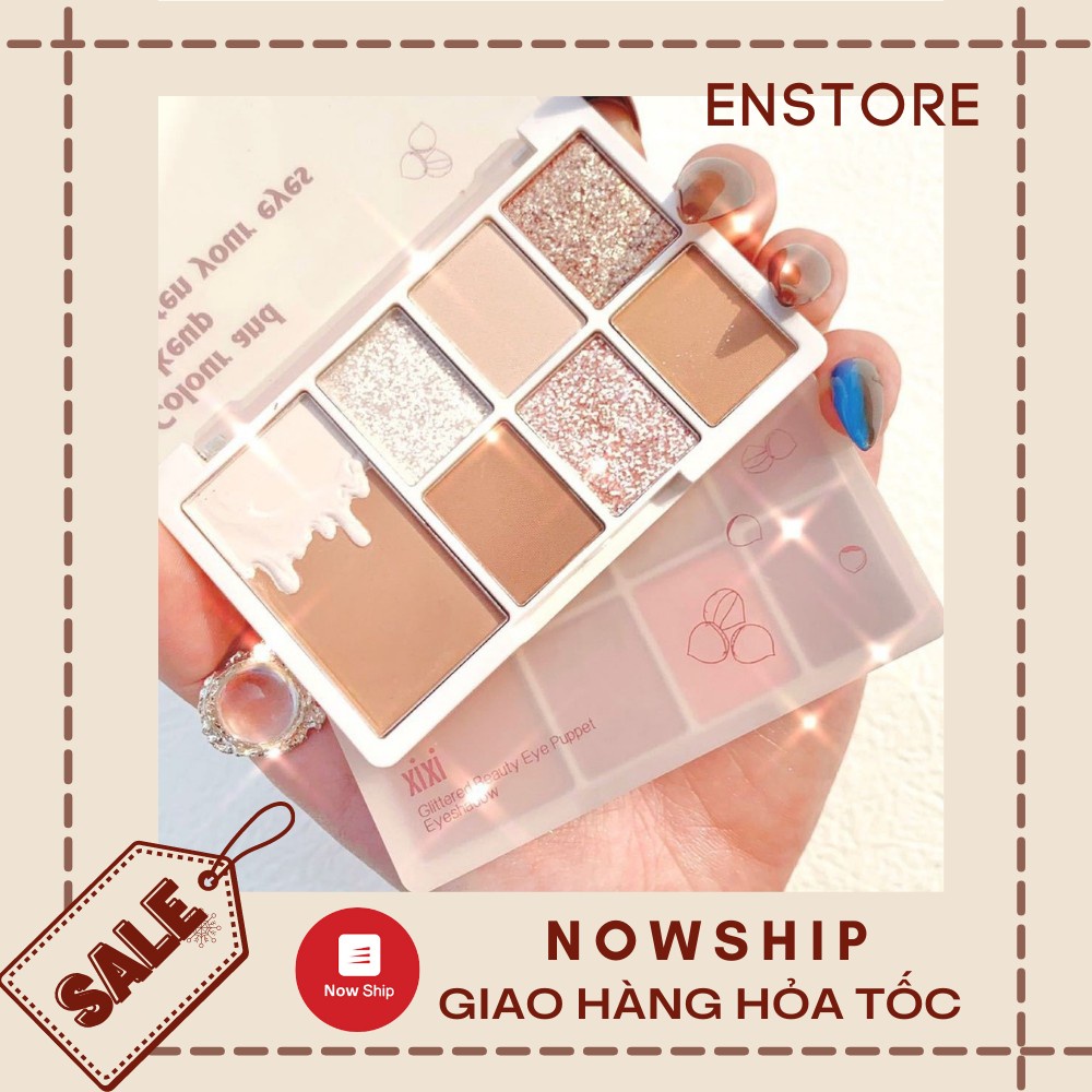 [XIXI] Bảng mắt 7 ô Xixi hạt dẻ (D414)