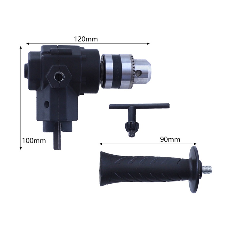 Khung Viền Cho Máy Tính Bảng Zone Zone 900 900° Đầu Kẹp Mũi Khoan Mở Rộng Góc 90 Độ 3-jaw Chuck Corner Adap