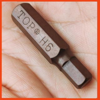 Mũi đóng lục giác Top, size 6mm, lắp vào bộ tô vít đóng.