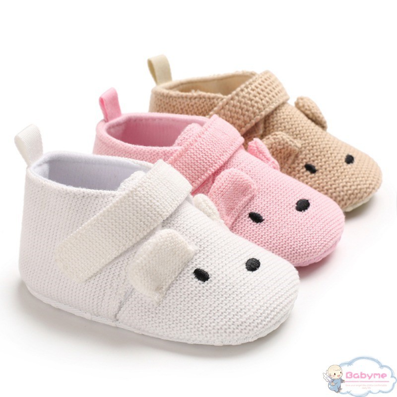 Giày đế mềm chất liệu cotton cho bé tập đi