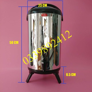 Bình ủ trà sữa, bình giữ nhiệt inox 12 lít