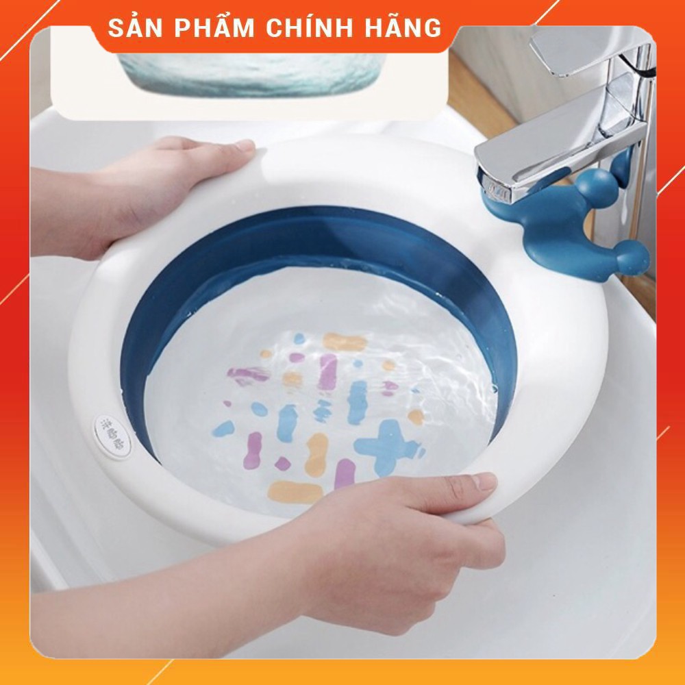 Chậu rửa mặt gấp gọn vương miện