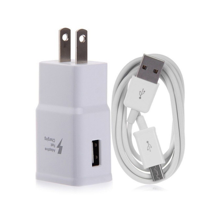 Cốc cắm sạc nhanh + cáp sạc USB cho iPhone Android Type-c cổng US EU