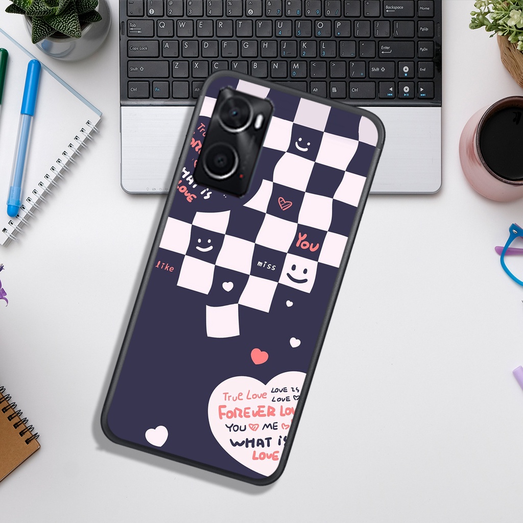 Ốp Lưng OPPO A76 4G - REALME 9 4G - REALME 9i  , In Hình &quot;Black Heart&quot; Phong Cách Đẹp.