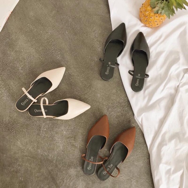 Sandal mũi nhọn đi 2 kiểu 