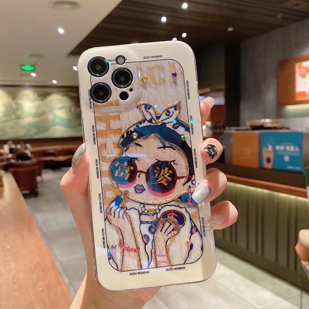 Ốp điện thoại TPU cô gái hoạt hình thích hợp cho iPhone 12 Pro Max 13 13 Pro Max11 Pro Max Xs Max Xr X 7plus