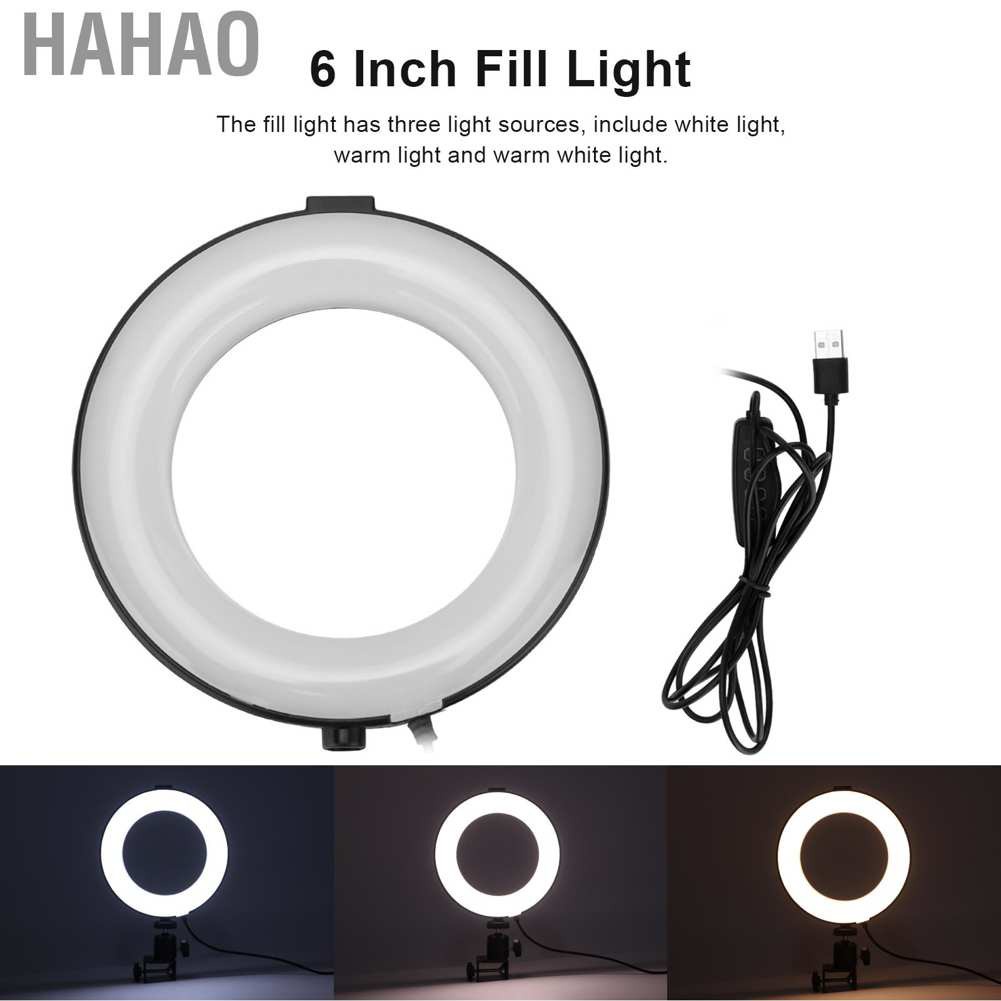 Đèn Led Tròn 6 Inch Có Kẹp Dùng Quay Video / Live Stream | BigBuy360 - bigbuy360.vn