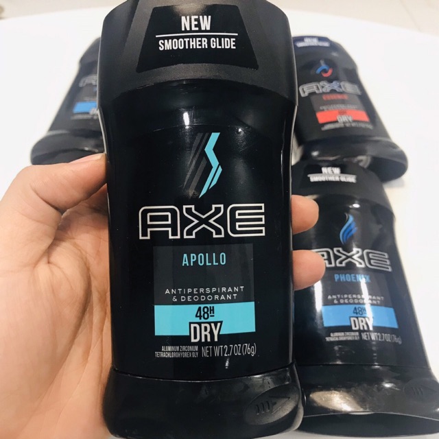 Lăn Khử Mùi cho nam AXE Antiperspirant Deodorant FOR MEN 76g USA/lăng nách Axe Apolo/Phoenix/black dạng sáp 85g/Xịt Axe