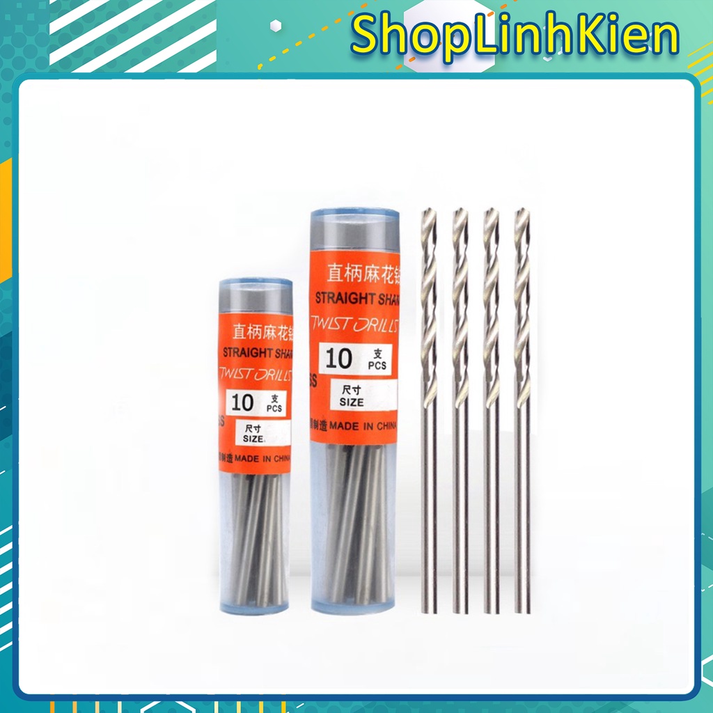 Mũi khoan mạch 0.5-3.0mm/ Mũi khoan phíp đồng đầy đủ các size