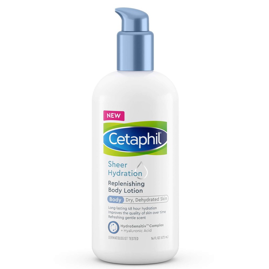 [ HÀNG MỸ - 473ML] Sữa Dưỡng Ẩm CETAPHIL cho cơ thể Sheer Hydration Replenishing Body Lotion