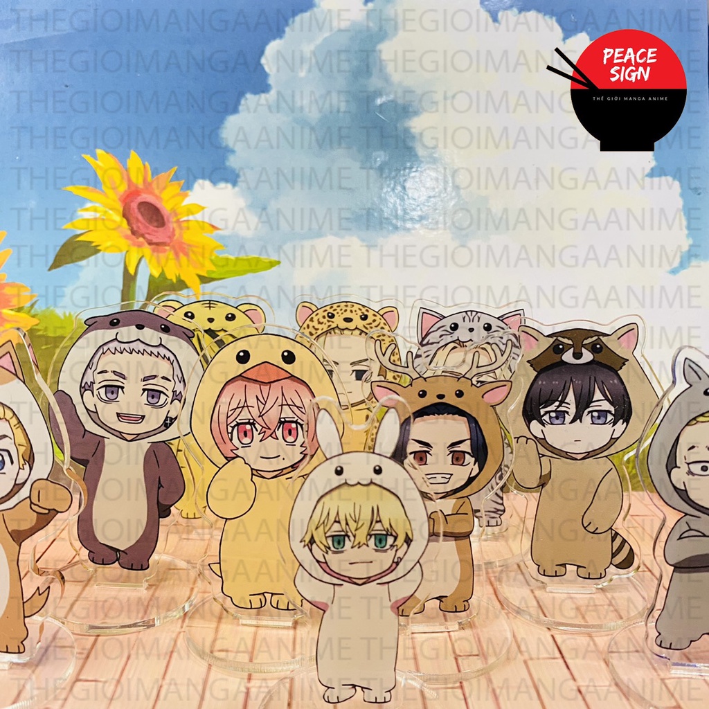 (MINI) Mô hình Standee TOKYO REVENGERS ver ĐỒ THÚ tượng acrylic standee game mica chibi trang trí trưng bày