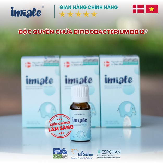 [Combo 2] IMIALE - Men vi sinh, lợi khuẩn sống gắn đích từ Đan Mạch, cải thiện tiêu hóa, biếng ăn tăng đề kháng