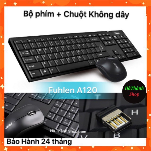 Combo Bộ Phím Chuột Không Dây Fuhlen A120G Chính Hãng- Bảo Hành 24 Tháng