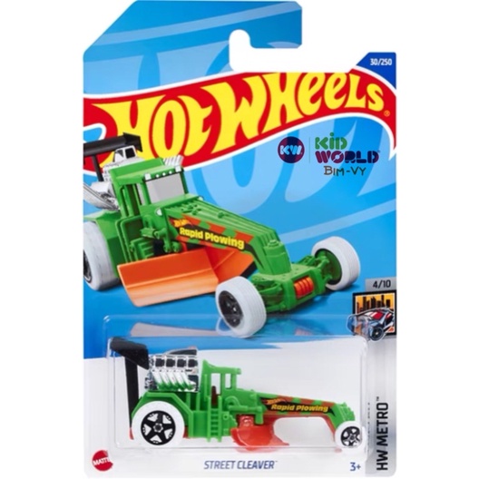 Xe mô hình Hot Wheels basic Tải Street Cleaver HCV02, 40K.