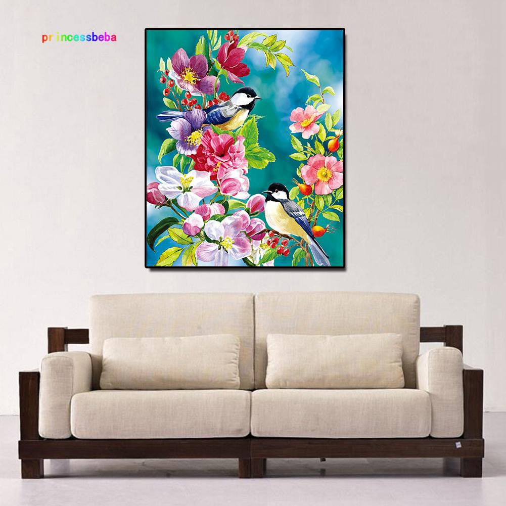 princessbeba Magpie Branches 5D Diamond DIY Painting  Kit Home Decor Craft