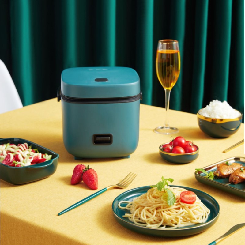 Nồi Cơm Điện Mini Đa Năng JIASHI 0,8L Dùng Nấu Cơm, Nấu Cháo, Hầm, Chưng, Hấp, Luộc cho 1 đến 2 người ăn