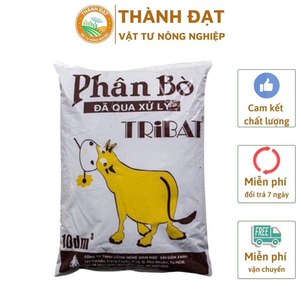 Phân bò đã qua xử lý, phân bò ủ hoại tribat 10dm3 dùng bón cây, trồng rau