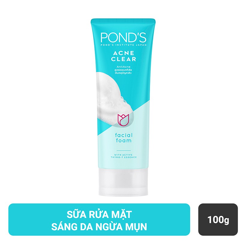 Sữa Rửa Mặt Ngăn Ngừa Mụn Pond's Acne Clear 100g