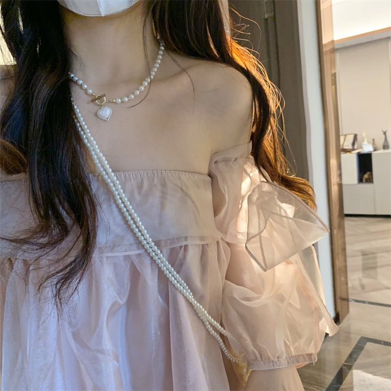 Jiashucheng Đầm Công Chúa Dáng Vừa Màu Hồng Thời Trang Mùa Hè Xinh Xắn Cho Nữ