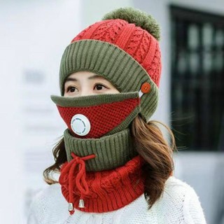 Mũ nen nữ có chùm cổ và bịt mặt
