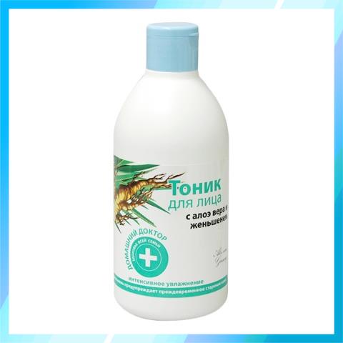Nước cân bằng da Nước hoa hồng Lô Hội & Nhân Sâm Domashnij Doctor 300ml hàng nội địa nga