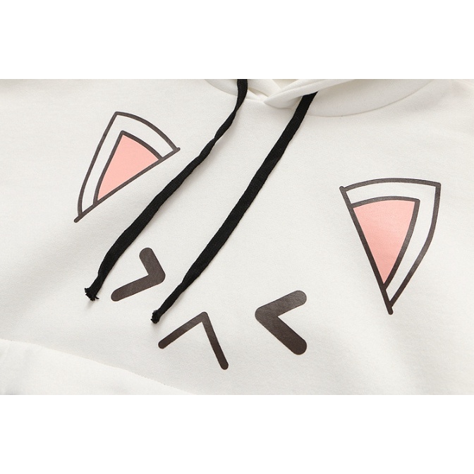Áo Hoodie mèo nhật 2 màu cực xinh | BigBuy360 - bigbuy360.vn