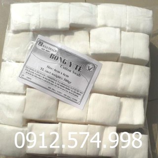 Bông Gòn y tế cắt sẵn Bảo Thạch (6x6cm) 500gr