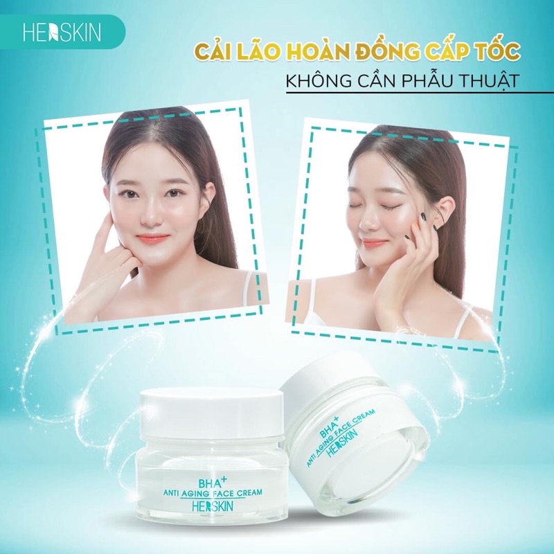 KEM NÂNG CƠ DƯỠNG TRẮNG BHA+ HERSKIN PRINCESS WHI