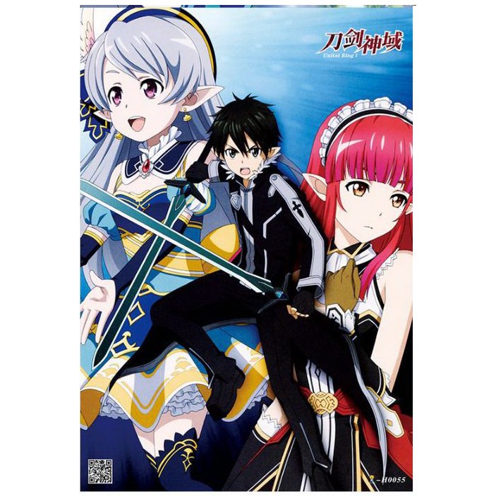 [Giấy Xịn] Set 8 tấm tranh poster A3 Sword Art Online anime siêu chất