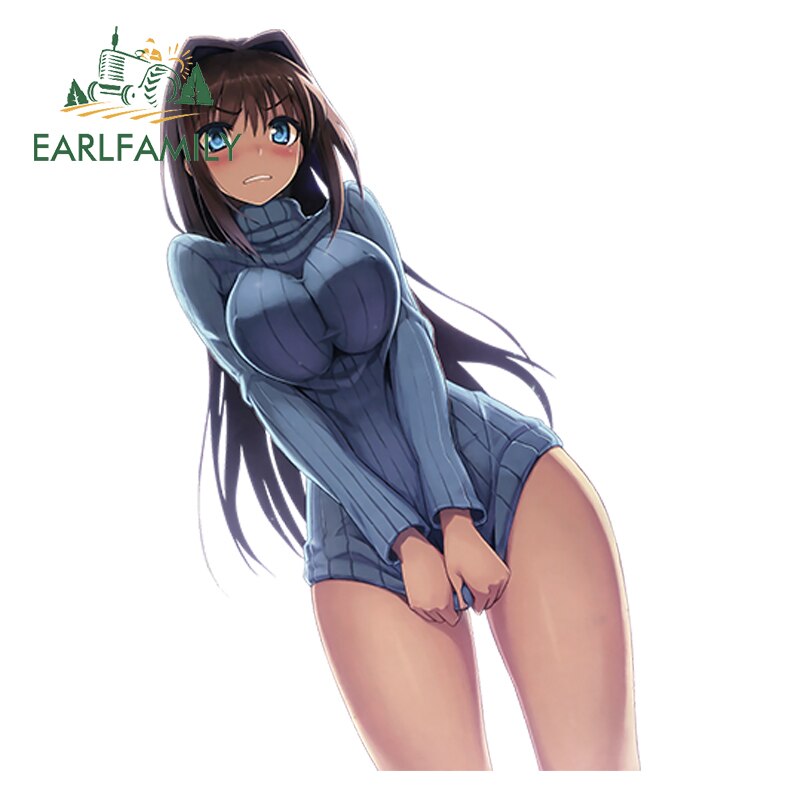 Decal Dán Trang Trí Xe Hơi Hình Mahoutsukai No Yoru No Yoru Anime Aozaki Aoko 3d 13cm