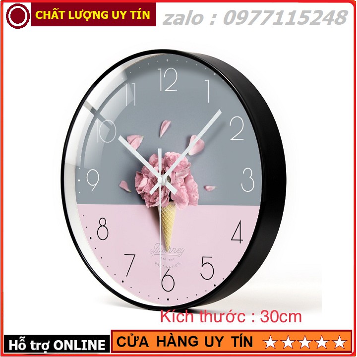 Đồng Hồ Treo Tường Kim Trôi Sang Trọng Smile