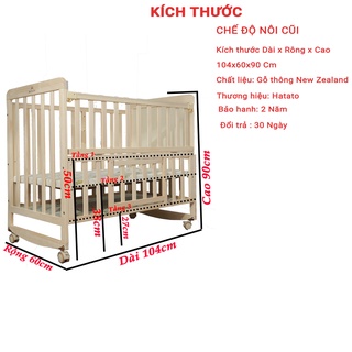 Cũi Cho Bé Hatato S218 - 6 Trong 1