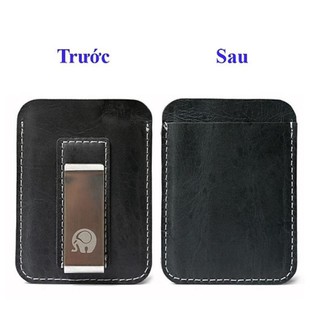 Money Clip Leather - Ví Kẹp Tiền Da Thật (Đen | Nâu) 