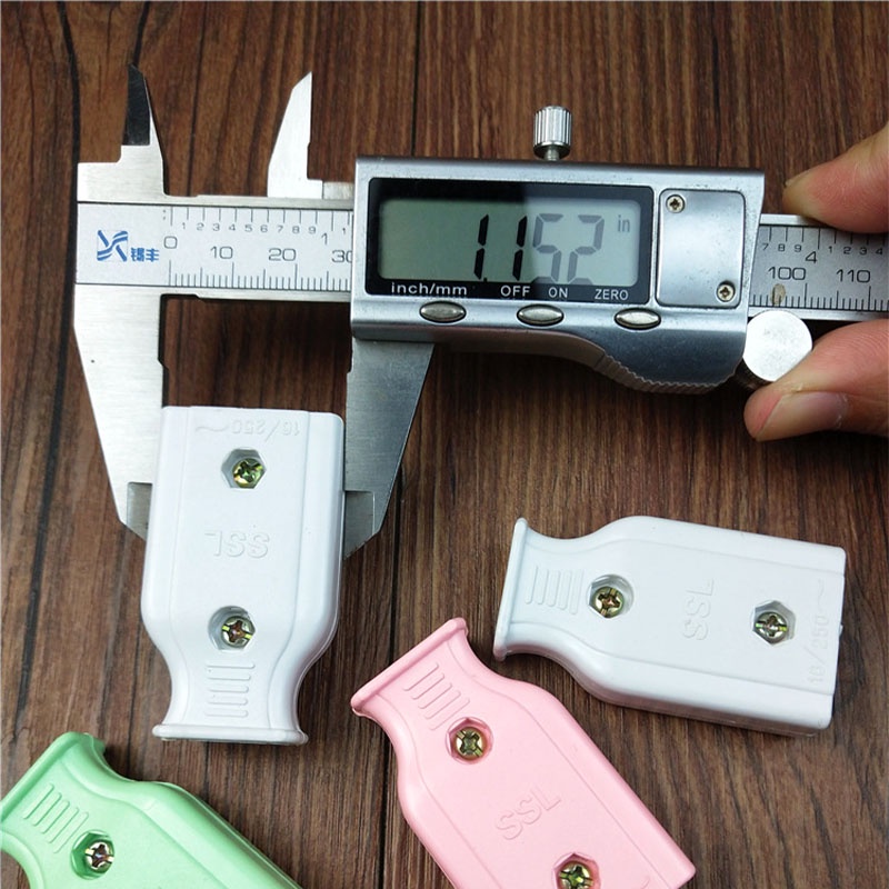 Phích Nối Âm 2 Chấu Dẹt Loại Tốt Công Suất 10A - 250V Tiện Dụng -Phích Cắm Âm Nối Dây, Ổ Cắm Đơn- PCA01- Gia Dụng Tý Tẹo