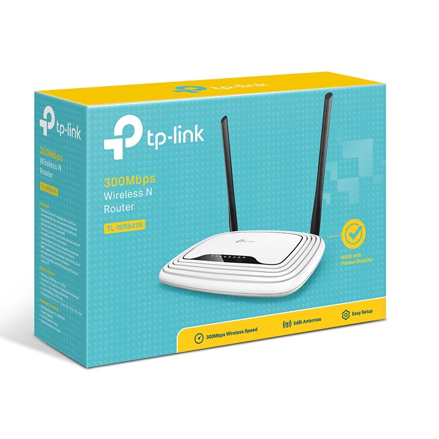 Bộ Phát Sóng WiFi TP-Link TL-WR841N 2 angten 300Mbps