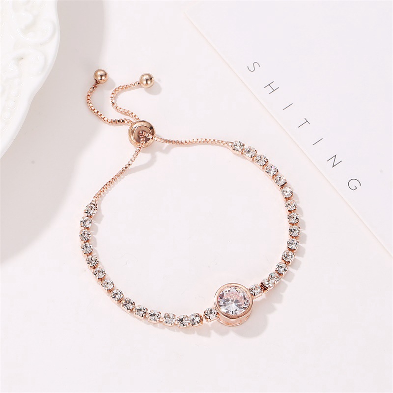 Vòng Tay Hình Trái Tim Đính Đá Zircon Thanh Lịch | BigBuy360 - bigbuy360.vn