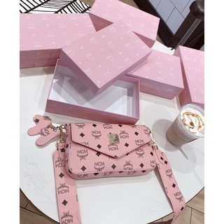 [Quảng châu]túi MCM hồng đeo chéo