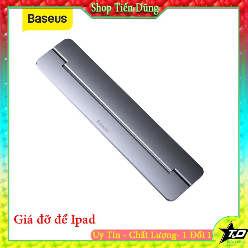 Giá Đỡ Máy Tính Hãng Baseus Làm Từ Hợp Kim Có Thể Gập Gọn Dành Cho Macboook Pro Air 12-17 Inch