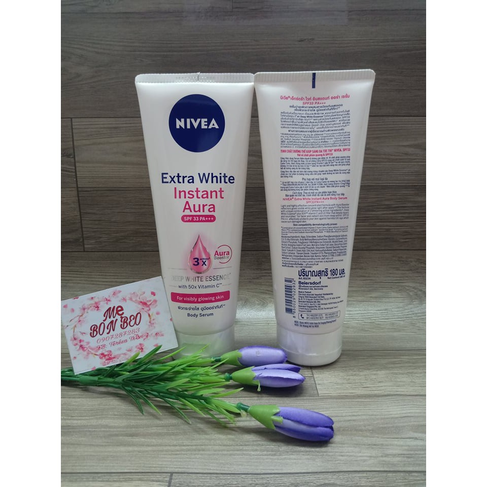 Tinh Chất dưỡng thể trắng da Nivea Extra White Body Serum 180ml/200ml