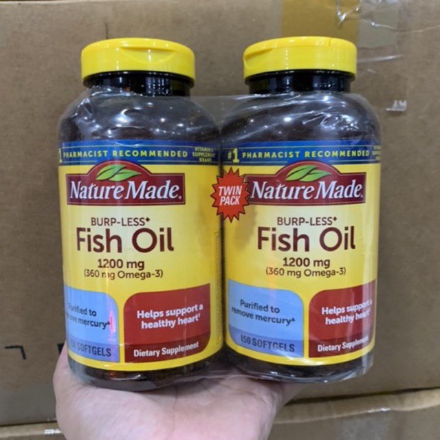 Dầu cá Nature Made Fish oil 1200mg - 130 viên