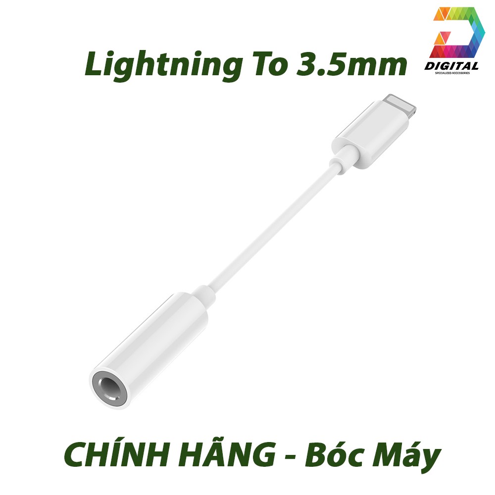 JACK CHUYỂN CỔNG LIGHTNING THÀNH 3.5 MM IPHONE CHÍNH HÃNG