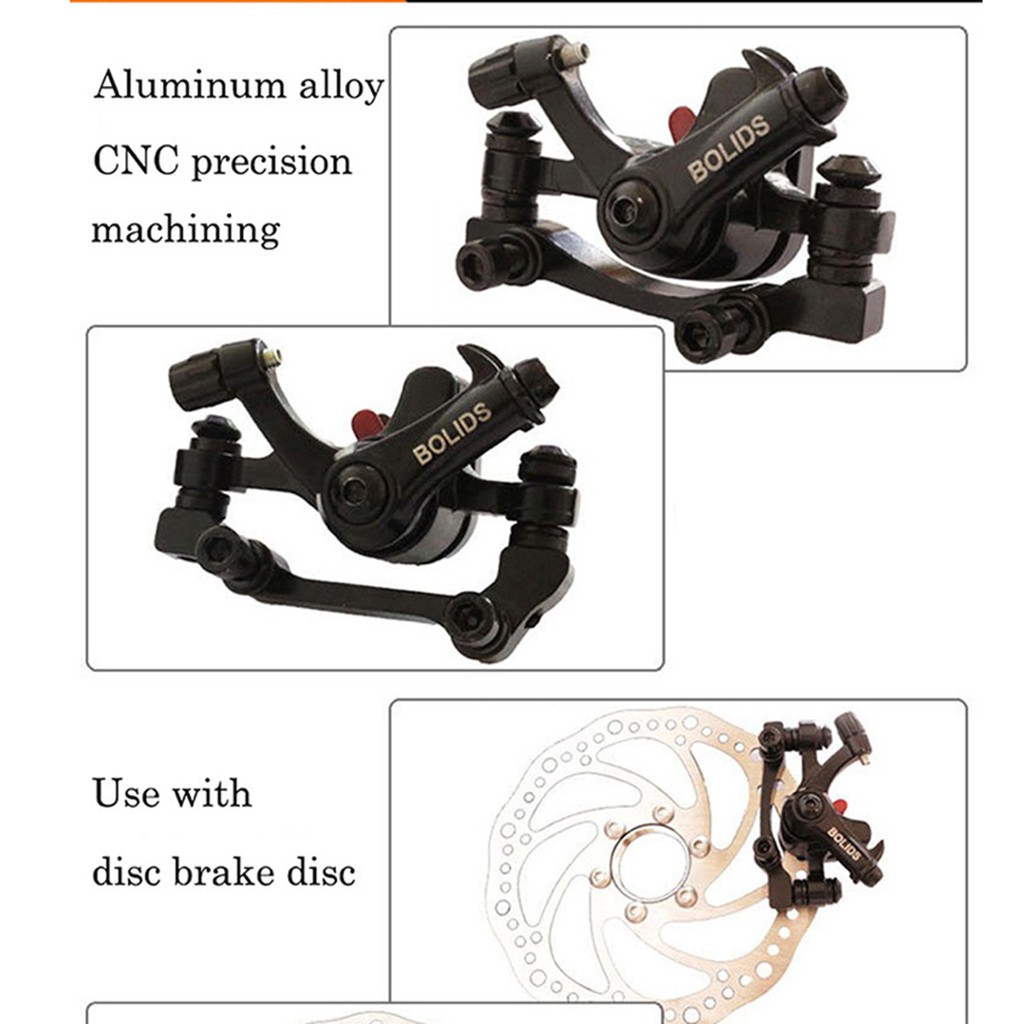 Phanh đĩa trước và sau xe đạp Bolids