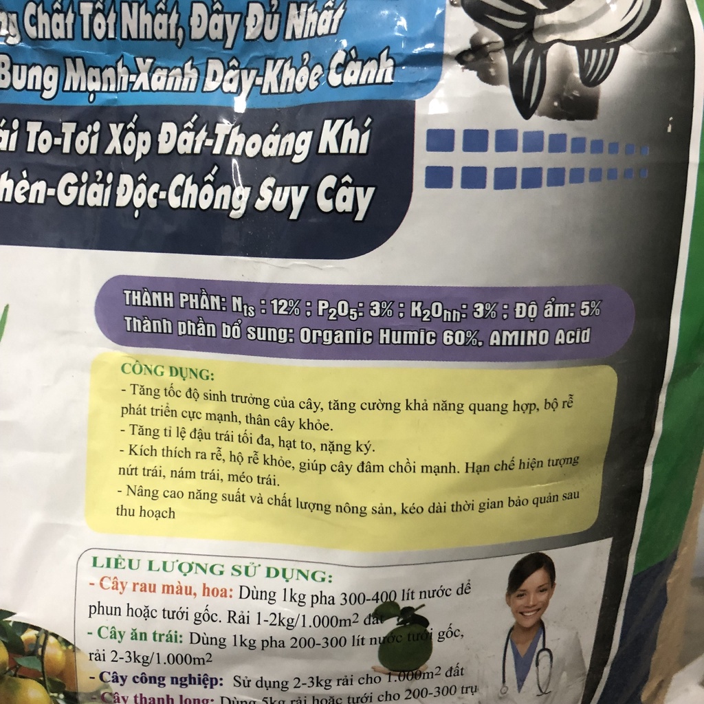 100g Phân bón hữu cơ  Đạm cá hồi Hàn Quốc - cung cấp phân hữu cơ cho hoa hồng, cây cảnh, rau sạch