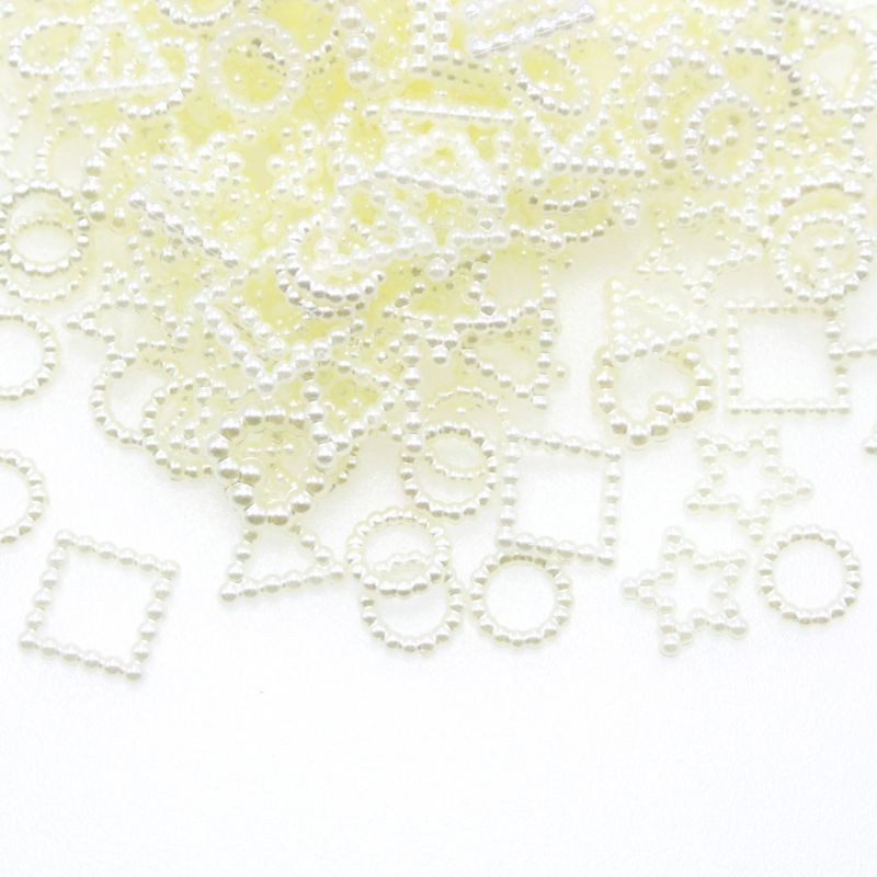 Set 20g phụ kiện đính nhiều họa tiết hỗn hợp bằng ABS resin làm phụ kiện trang sức