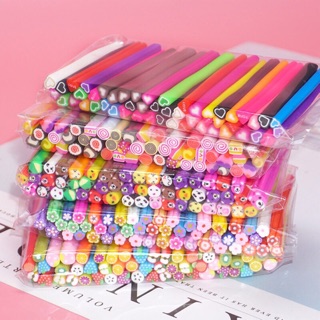 Nail đất sét trái cây trang trí móng , slime