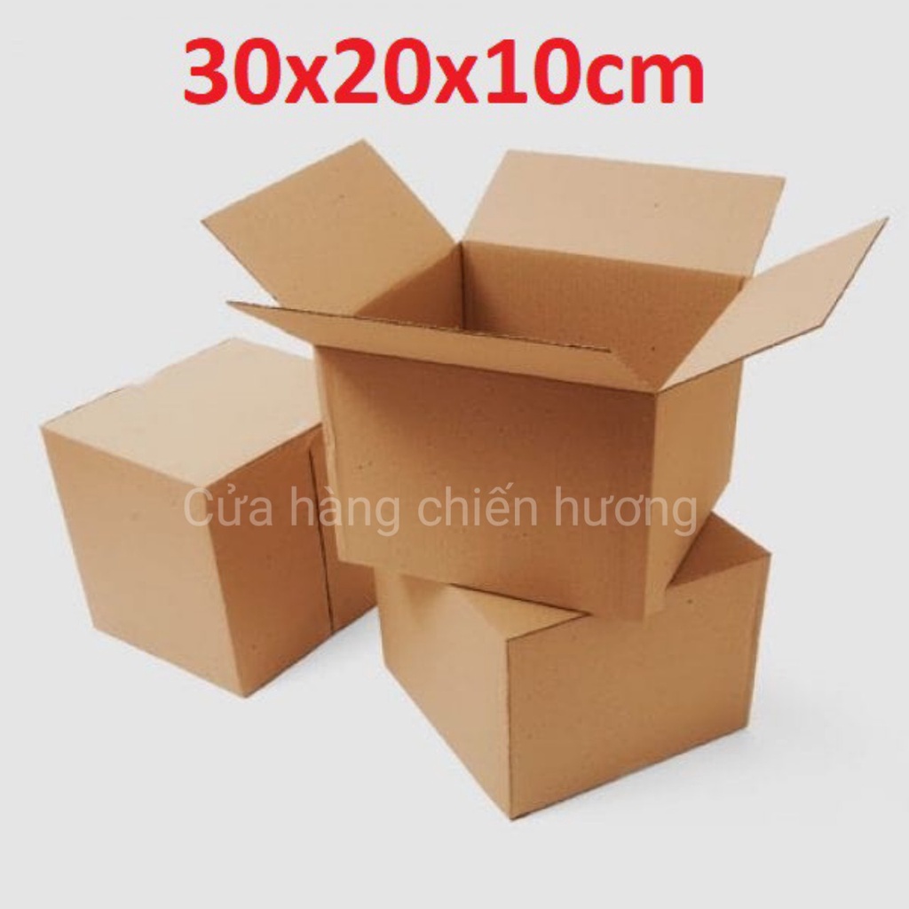 Set 10 Hộp carton 30x20x10 cm
