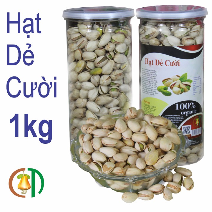 1kg hạt dẻ cười Mỹ không tẩy trắng [hàng mới, nhân xanh, giòn, bao ngon]
