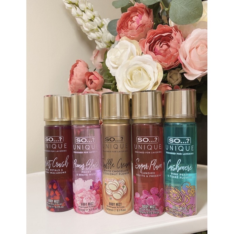 (Nội địa UK) xịt thơm toàn thân Body mist so? Unique lưu hương 3-6 tiếng | BigBuy360 - bigbuy360.vn
